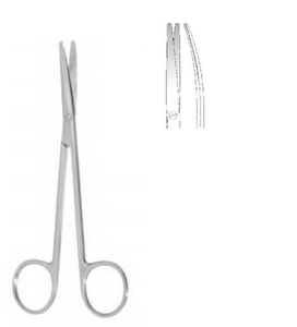 DISSECTING SCISSORS BY METZENBAUM,BL/BL, CVD, 20CM