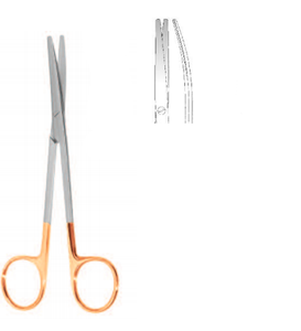 DISSECTING SCISSORS BY METZENBAUM,BL/BL, CVD, 20CM, "TC"