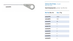SALIVARY DUCT PROBE,SIZE 5 SALIVARY DUCT PROBE,SIZE 5