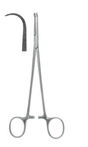 TONSIL FORCEPS BY NEGUS,SLENDER, LARGE CURVE, 19CM