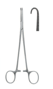 TONSIL FORCEPS BY NEGUS,SLENDER, NARROW CURVE, 19CM