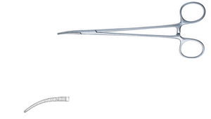 SPECIAL CLAMP,CURVED,SERRATED, 18CMSLENDER, DELICATE PATTERN, WITH RATCHET