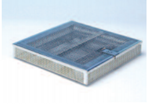 INSTRUMENT TRAY, STAINL. STEEL W. LID,PERFORATED SIDES, 250x240x35MM, ONESILICON SOFT LIP FIXED IN LID ANDTWO SILICON SOFT LIPS IN THE BOTTOM