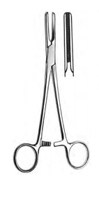 VORSE (U.SPattern) Tube Occluding Clamp, Straight, Serrated, (25.4cm) 10"