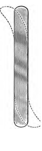 RIBBON Retractor, 3/4" Wide (2cm), Satin, (33cm) 13"