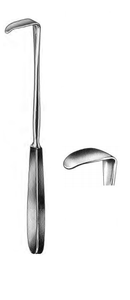 LANGENBECK Retractor, Blade 1/2" x 1-1/2" Satin, (20.3cm) 8"