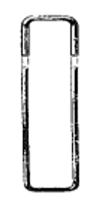 WEINSTEIN Instrument Rack, U-Shaped, 3" x 8", (7.6cm x 20.3cm)