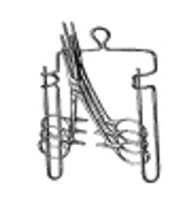 SAUNDERS Spring Wire Instrument Sterilizing Rack