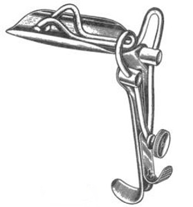 GUTTMAN Speculum, Self Retaining, Examining Type,1-3/8" x 4", (Standard Pattern) (3.5x102cm)