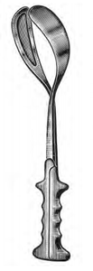 McLEAN-LUIKART OB Forceps, Solid Blades, Long Shanks, (40cm) 15-3/4"