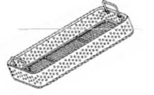 Wire Mesh Sterilization Tray, 240 x 250 x 70mm