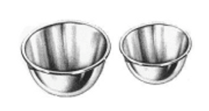 Mixing/Solution Bowl, Capacity 7/8 Quart, 6-5/8" x 2-1/2", (16.8cm x 6.4cm)