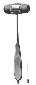DEJERINE Hammer- Hollow Handle, chrome w/ foot pin  (241cm) 9-1/2"