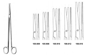 METZENBAUM (NELSON) Scissors, Straight, (254cm) 10"
