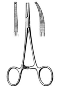 HALSTEAD Mosquito Forceps 1 x 2 teeth, Straight, (127cm)5"