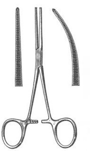 KOCHER Forceps 1 x 2 teeth, Curved, (14cm)5-1/2"