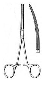 BAINBRIDGE Forceps, Curved, longitudinal serrations, cross tip serrations, (185cm) 7-1/4" BAINBRIDGE Forceps, Curved, longitudinal serrations, cross tip serrations, (185cm) 7-1/4"