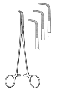 KANTROWITZ Thoracic Forceps, delicate right angle jaws, (241cm)9-1/2"