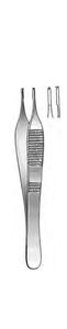 ADSON Tissue Suture Forceps 1 x 2 teeth, With tying platform, smooth(121cm)4-3/4" ADSON Tissue Suture Forceps 1 x 2 teeth, With tying platform, smooth(121cm)4-3/4"