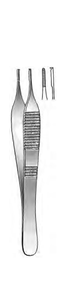 ADSON Tissue Suture Forceps 1 x 2 teeth, With tying platform, serrated (121cm) 4-3/4" ADSON Tissue Suture Forceps 1 x 2 teeth, With tying platform, serrated (121cm) 4-3/4"