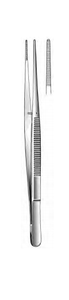 POTTS-SMITH Dressing Forceps, Serrated, (178cm) 7"