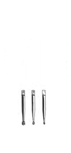 Set of 3 Drill Points, small, medium, and large size, for finger nail drills, chrome