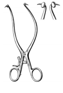 GELPI Retractor, 6-3/4", (171cm), With ball stops and grip lock6-3/4"
