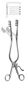 BECKMAN-ADSON Retractor, Hinged Arms ,Sharp, 4 x 4 teeth, 3/4" x 1" (305cm)12" BECKMAN-ADSON Retractor, Hinged Arms ,Sharp, 4 x 4 teeth, 3/4" x 1" (305cm)12"