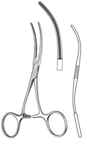 DEBAKEY Bulldog Clamp, ring handle, S-Curved, (125cm)4-3/4"