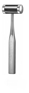 CROWN Mallet, lightweight 75 oz, (213 g), SS head1" dia, 2 replaceable nylon caps, (191cm)7-1/2" CROWN Mallet, lightweight 75 oz, (213 g), SS head1" dia, 2 replaceable nylon caps, (191cm)7-1/2"