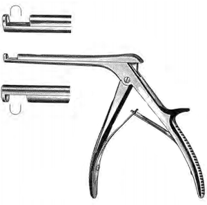 SCHLESINGER Cervical Rongeur, thin tips, Down-bite, 3mm, (152cm) 6"