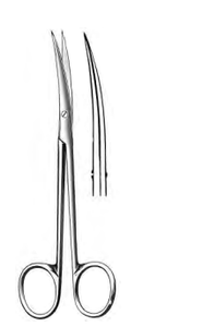 BROPHY Scissors, Curved, sharp points, (14cm) 5-1/2" BROPHY Scissors, Curved, sharp points, (14cm) 5-1/2"