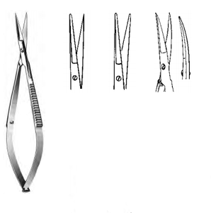 NOYES IRIS Scissors, Straight, Sharp/Sharp points, (114cm)4-1/2"