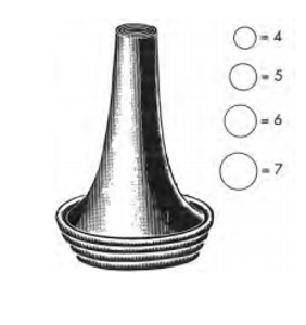 HARTMAN Ear Specula, Round, set of 4, sizes 4, 5, 6 and 7mm