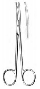 FOMAN Scissors, Saber Back, Slightly Curved, Semi-sharp outer edges, (127cm)5"