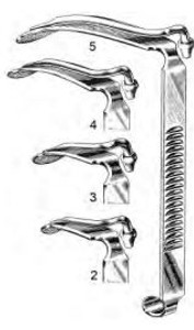 Blades for DAVIS or MCIVOR Mouth Gags, size No 1, W/Ether Tube 3/4" x 1", (19 x 25cm)