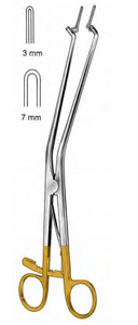 KOGAN Endocervical Speculum, improved pattern With ratchet delicate fenestrated jaws 7mm wide at tip x 25mm long, (28cm) 11"