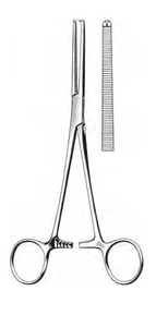 ROCHESTER-OCHSNER Hemostatic Forceps, 1 x 2 Teeth, Straight, (406cm) 16