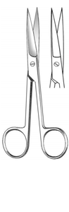 Operating Scissors, Straight, Sharp/Sharp Points, (14cm) 5-1/2