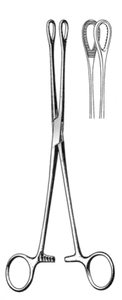 FOERSTER Sponge Forceps, Curved, Serrated, (24.1cm) 9-1/2
