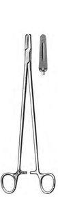 FINOCHIETTO Needle Holder, Angled Jaws, (26.7cm).10-1/2" FINOCHIETTO Needle Holder, Angled Jaws, (26.7cm).10-1/2"