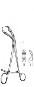 VERBRUGGE Bone Holding Forceps. with Long Ratchets, (25.4cm) 702-672 10"