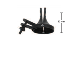 EAR SPECULUM BY HOLMGREN, SELF RETAINING 5MM O.D., FIG.1, WITH SLOTTED BLADES TO PREVENT SLIPPING (WHEN ENGAGED IN THE EAR CANAL), BLACK FINISH EAR SPECULUM BY HOLMGREN, SELF RETAINING 5MM O.D., FIG.1, WITH SLOTTED BLADES TO PREVENT SLIPPING (WHEN ENGAGED IN THE EAR CANAL), BLACK FINISH