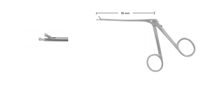 EAR FORCEPS BY HARTMANN, 1.5MM, WL 8CMROUND CUP JAWS, STRAIGHT