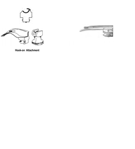 MILLER Laryngoscope Blade, Stainless, Size 00, Small Preemie MILLER Laryngoscope Blade, Stainless, Size 00, Small Preemie