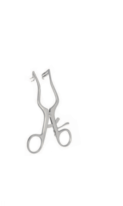 RETRACTOR BY FISCH, 13CM,2 X 2 PRONGS, SEMI SHARP