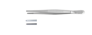 DRESSING FORCEPS, STRAIGHT, 13CM
