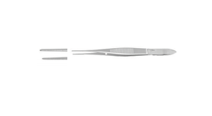 IRIS FORCEPS BY GRAEFE, 0.7MM, 10CM,STRAIGHT, SERRATED