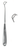 ADENOID CURETTE BY STUBBS, ANGLED,SIZE 1= 14MM, WL 22 CM