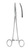 TONSIL Forceps BY HEISS-BIRKETT,SLIGHTLYCURVED, 20 CM, SLENDER